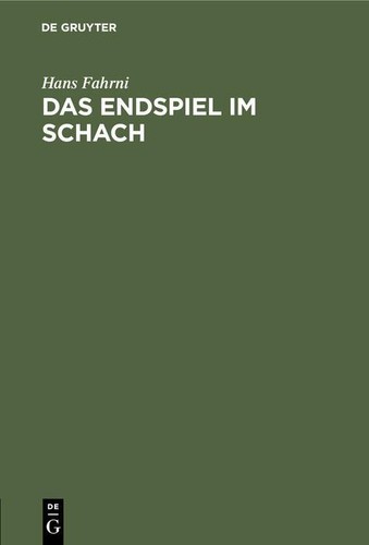 Das endspiel schach buch - das, im