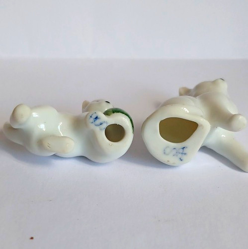 Porzellanfigur katze - 2x,